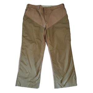 Woolrich Brush Field Pants Size 42 Outdoor Hunting Poplin Brown Canvas Hemmed